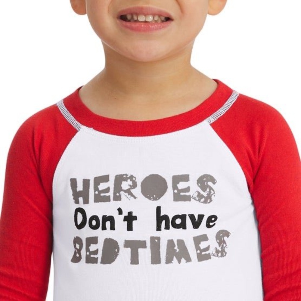 Koala Kids 4T Boys 6-Piece Pajama Set Fire Truck Emergency Vehicles Red Gray New - Picture 5 of 8